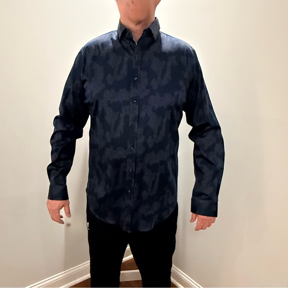Robert Graham Dark Blue Patterned Shirt